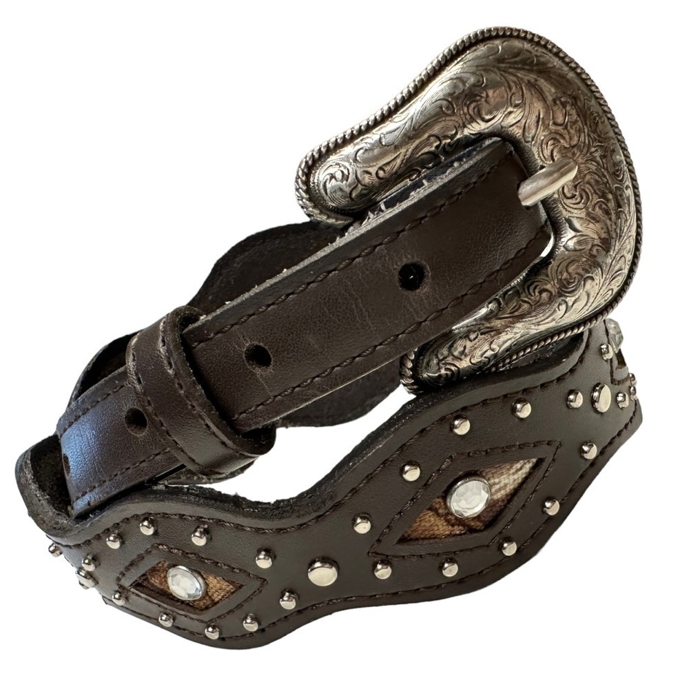Vintage Y2K Western Belt Antiqued Silver Tone Buckle